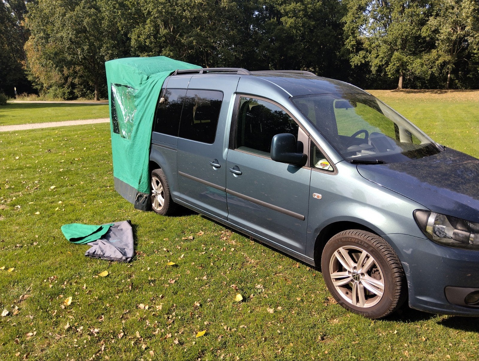 Bo-Camp achterkleptent, stevig groen katoen, Ophalen of Verzenden, Gebruikt, Overige