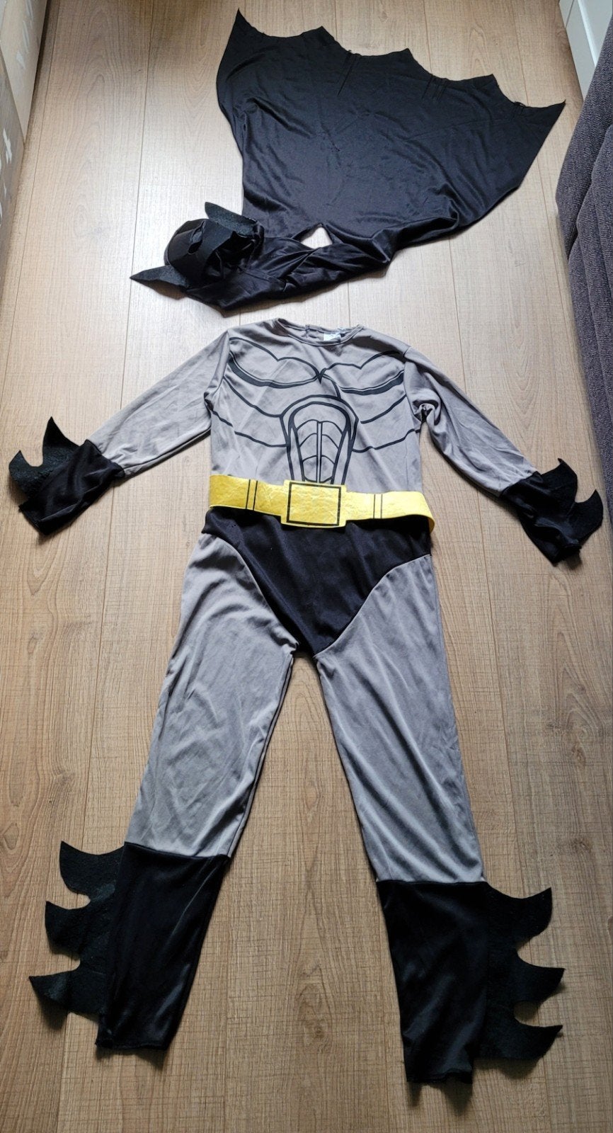 Batman kostuum maat 128 (L) voor kinderen, Ophalen of Verzenden, Gebruikt, 122 t/m 128, Jongen of Meisje