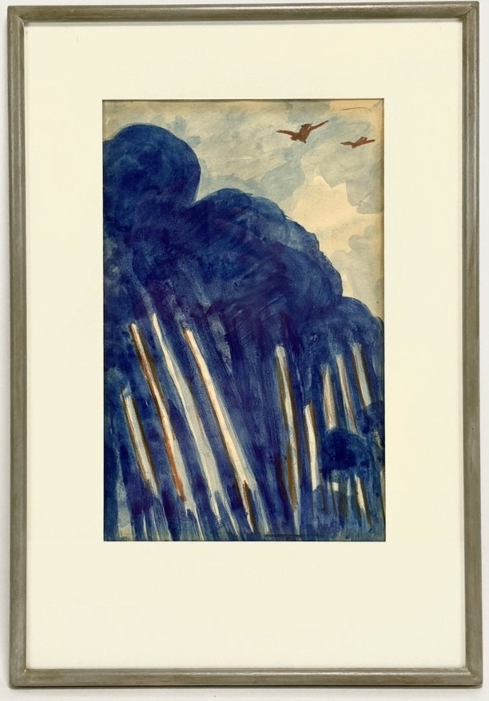 1161. Aquarel, Merric Boyd – abstracte compositie, 20e eeuw, Antiek en Kunst, Ophalen of Verzenden