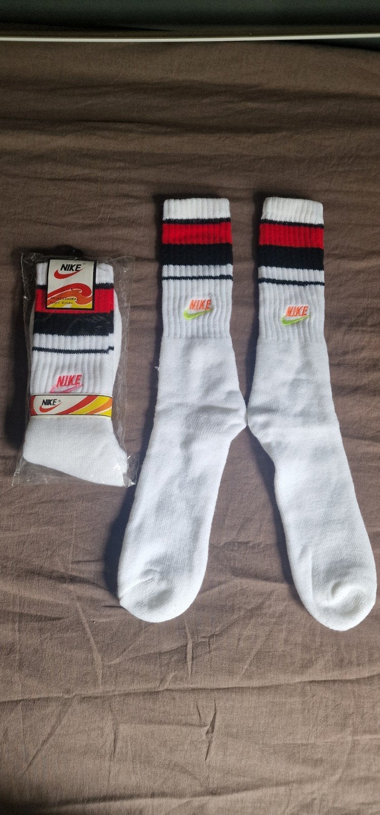 Nike sokken jaren 1988-1990. (Verzamel item), Kleding | Heren, Sokken en Kousen, Nieuw, Maat 43 t/m 46, Overige kleuren, Ophalen of Verzenden