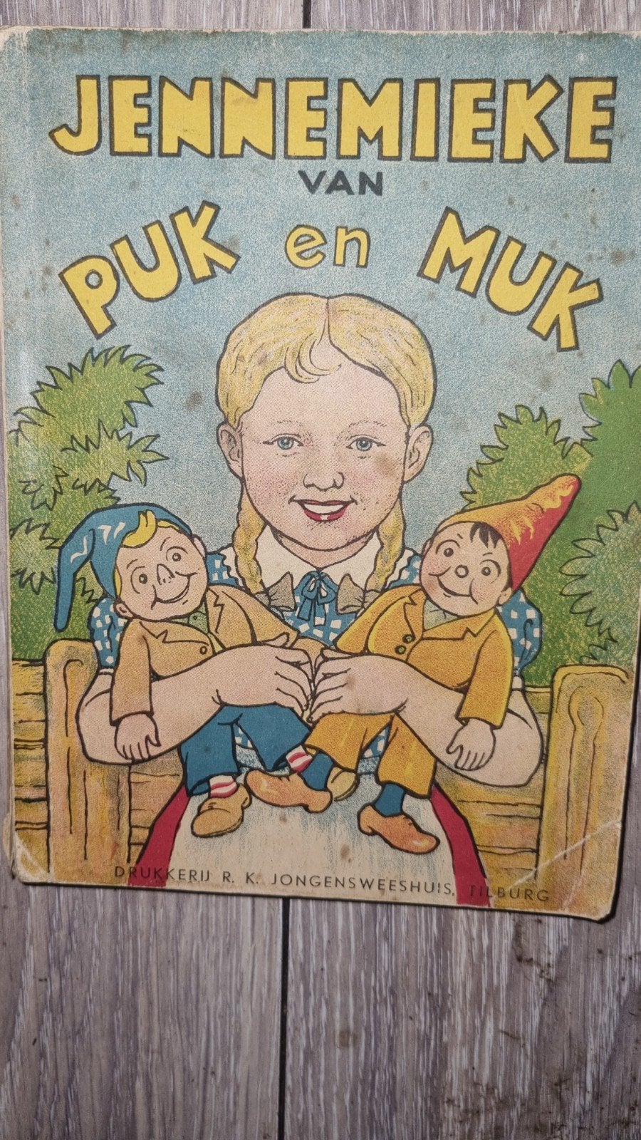 Puk en Muk en Jenneke van Puk en Muk - Vintage Kinderboek, Boeken, Ophalen of Verzenden, Gelezen, Onbekend, Sprookjes
