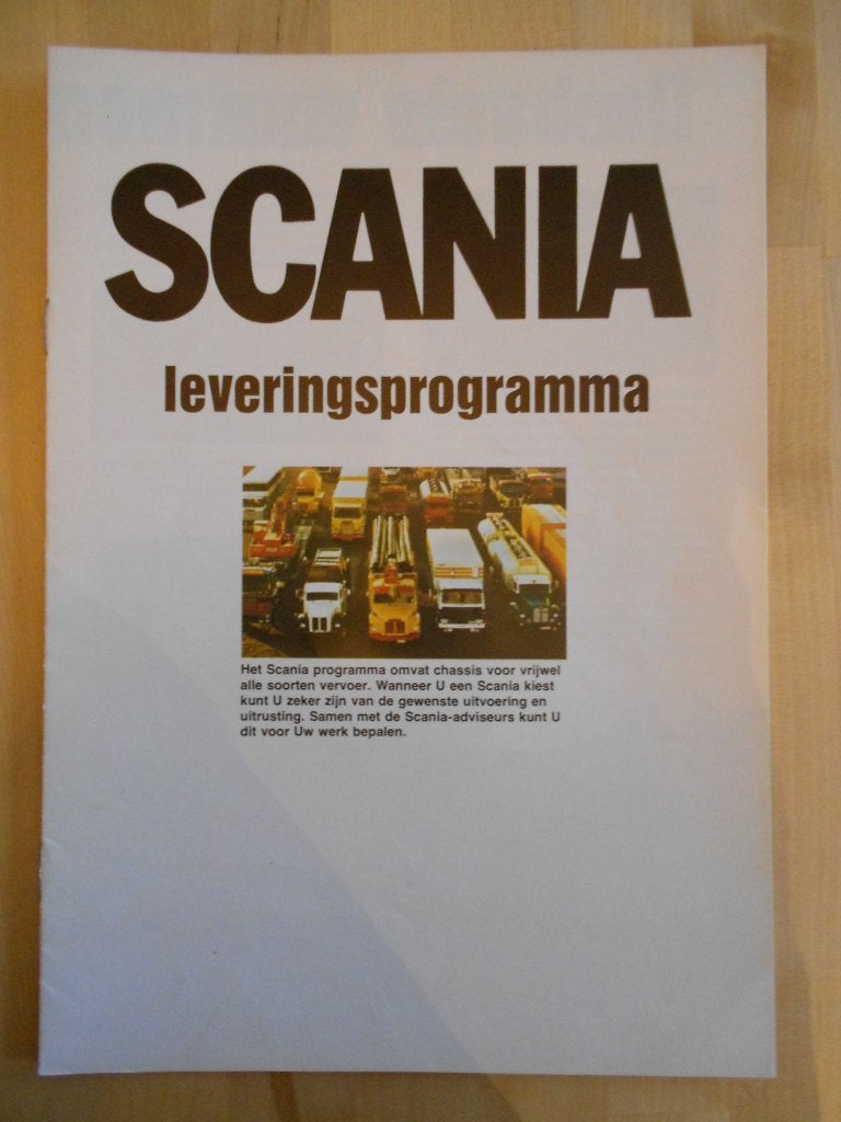 Scania Programma Brochure ca 1974 – 145 140 111 86 81, Ophalen of Verzenden, Zo goed als nieuw, Overige merken, Scania