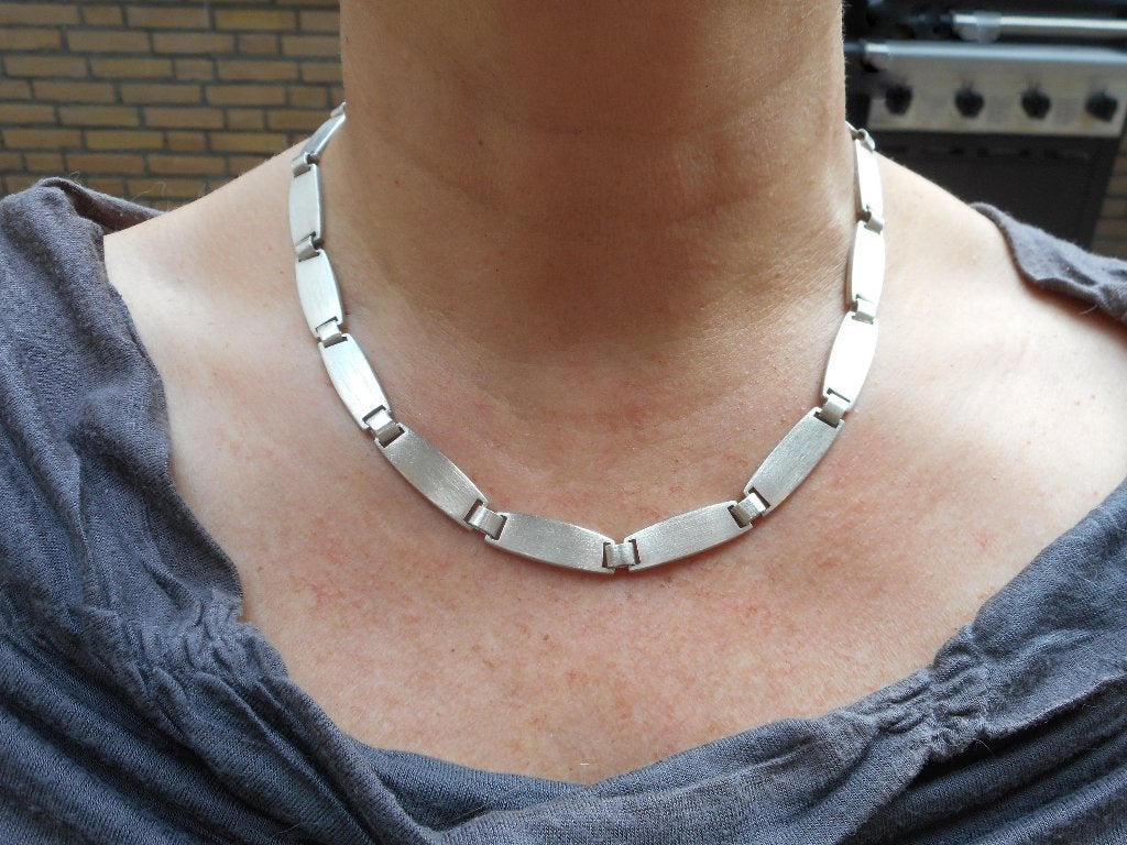 Zilveren vintage set collier + armband van Esprit nr.1686