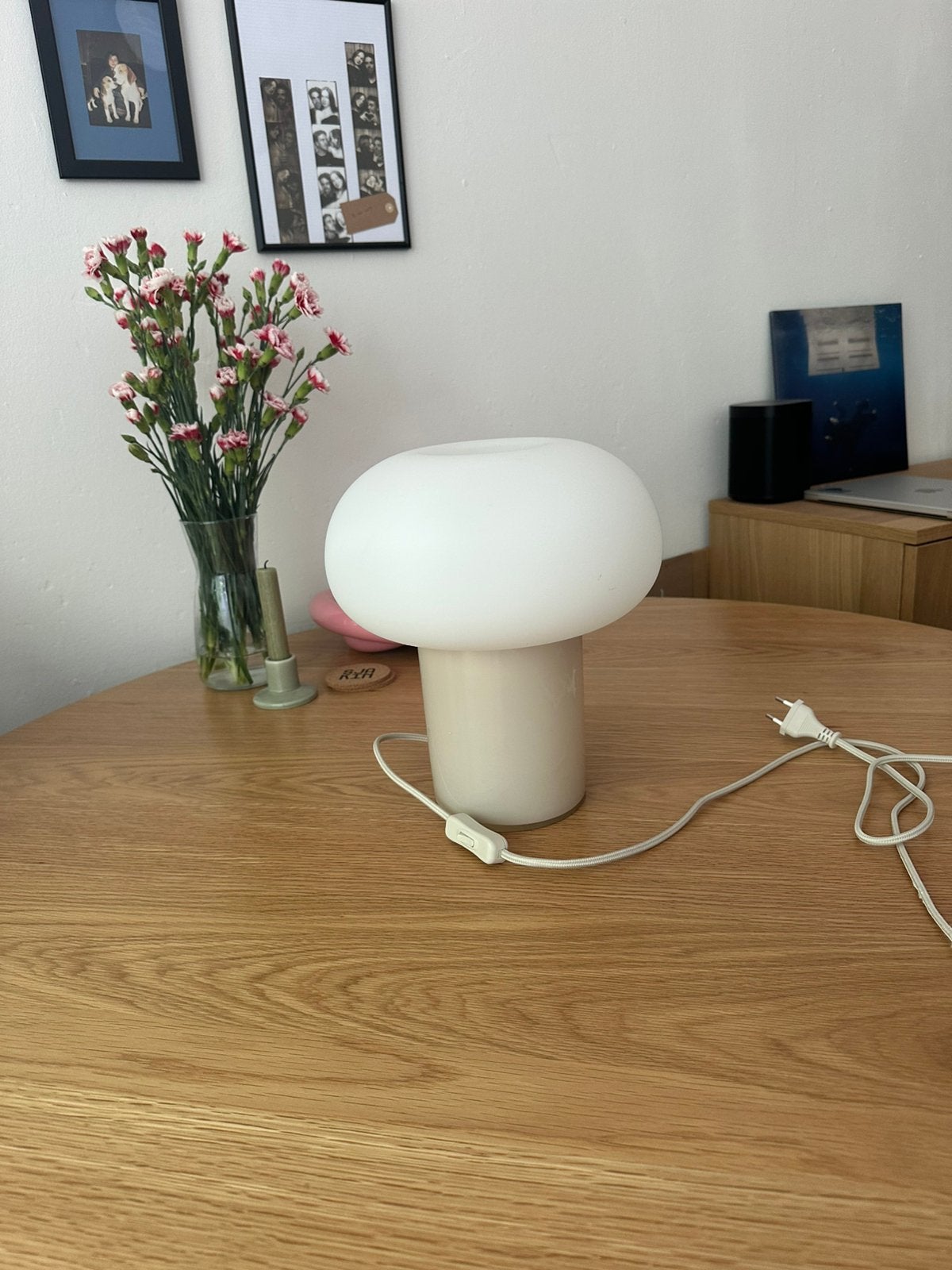 IKEA DEJSA tafellamp, Ophalen, Zo goed als nieuw, Glas, Minder dan 50 cm