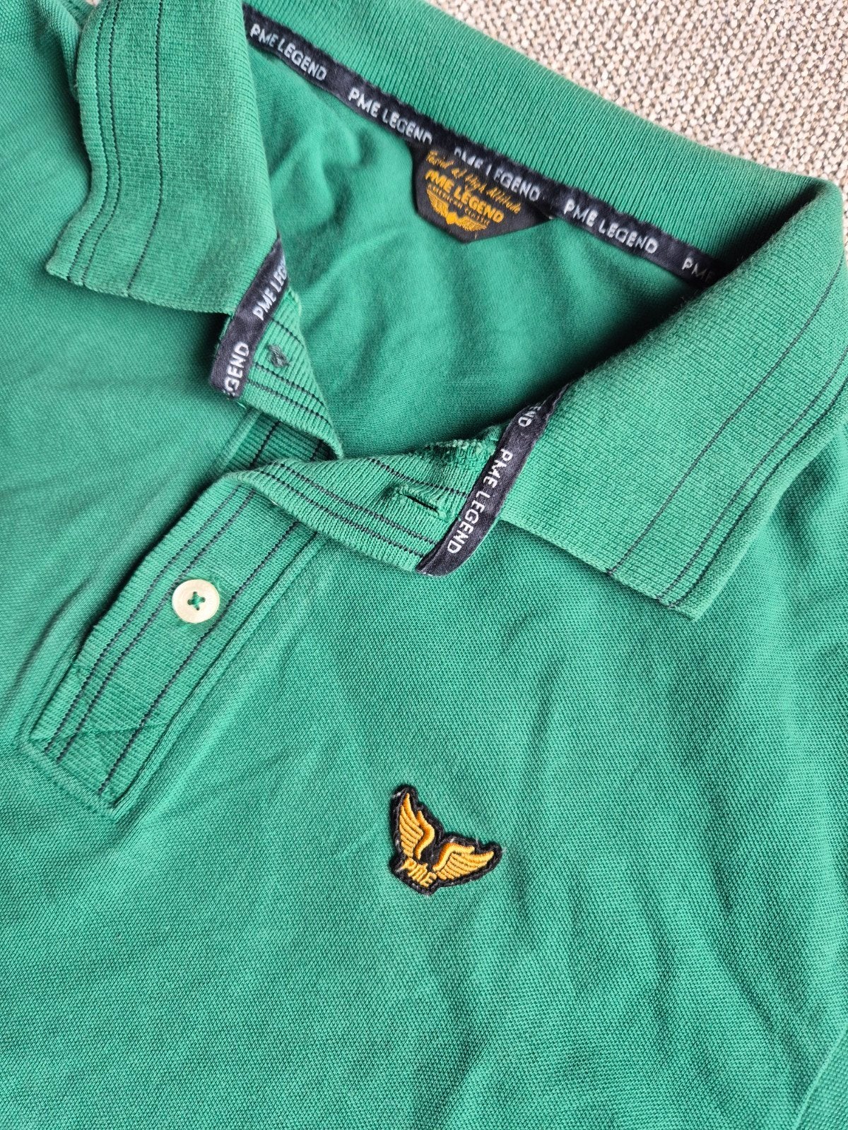 Pme Legend Pall Mall polo shirt Helder Groen maat L, Kleding | Heren, Polo's, Maat 52/54 (L), ., Ophalen of Verzenden, Zo goed als nieuw