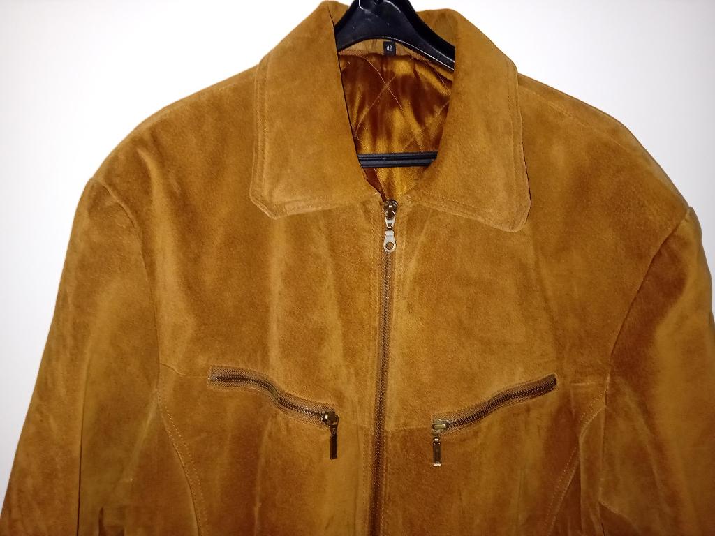 Leren dames jas, Ophalen of Verzenden, Zo goed als nieuw, Maat 42/44 (L), Bruin