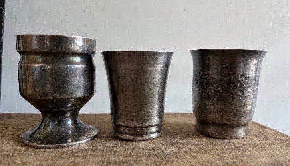 Prachtige set van 3 kleine vintage serviesstukken, Verzenden