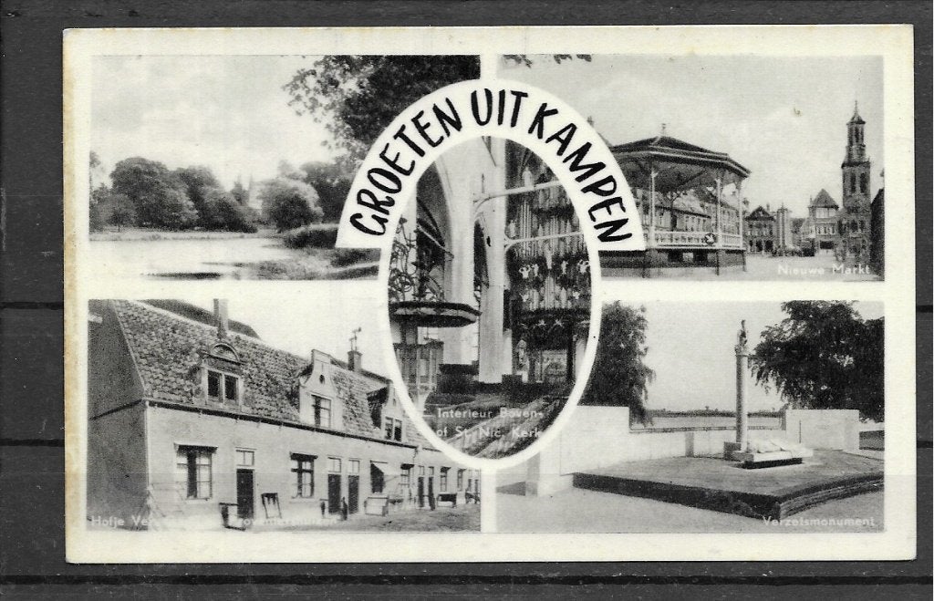 Kampen ongelopen kaart, Verzenden, 1960 tot 1980, Ongelopen, Overijssel