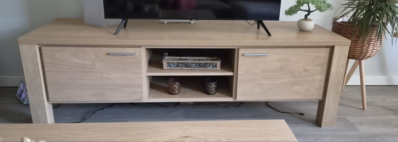 Salontafel en TV-meubel set, Ophalen, Gebruikt, Modern, Overige houtsoorten