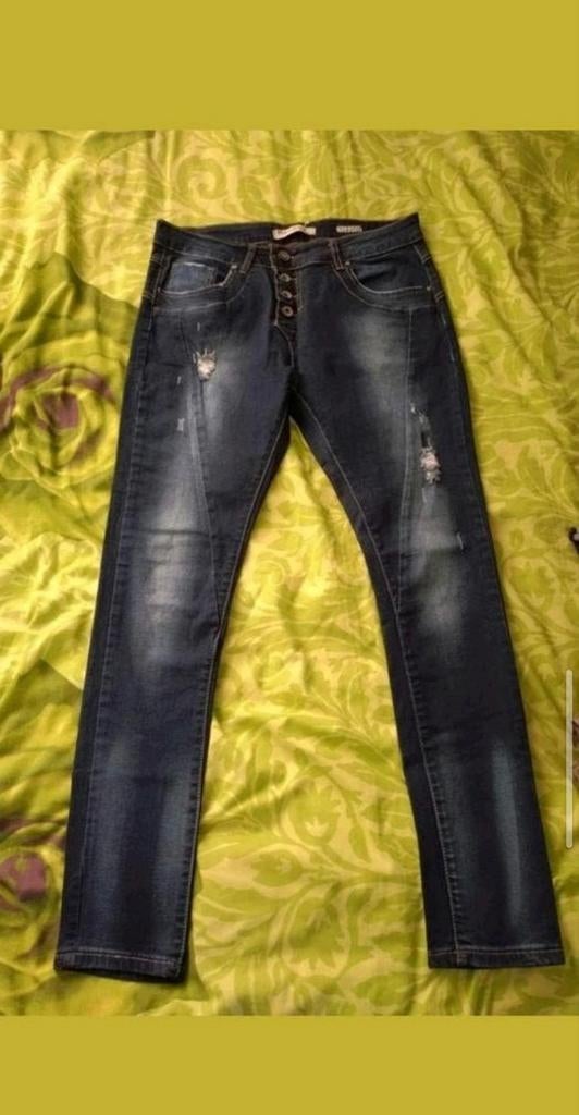 Mooie jeans spijkerbroek  van Monday fit Boyfriend maat 40, Ophalen of Verzenden, Gedragen, Blauw, W30 - W32 (confectie 38/40)