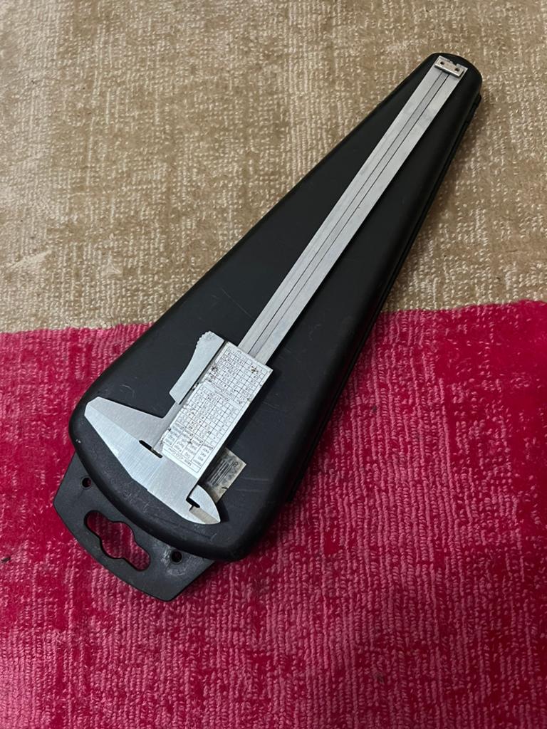 Skandia Schuifmaat met etui - Nauwkeurig meetgereedschap, Doe-het-zelf en Verbouw, Gereedschap | Handgereedschap, Ophalen of Verzenden