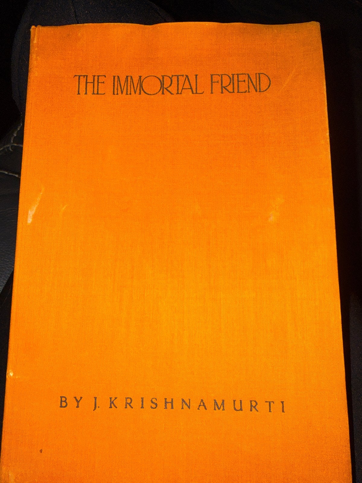 The Immortal Friend - J. Krishnamurti (1928), Boeken, Ophalen of Verzenden, Gelezen