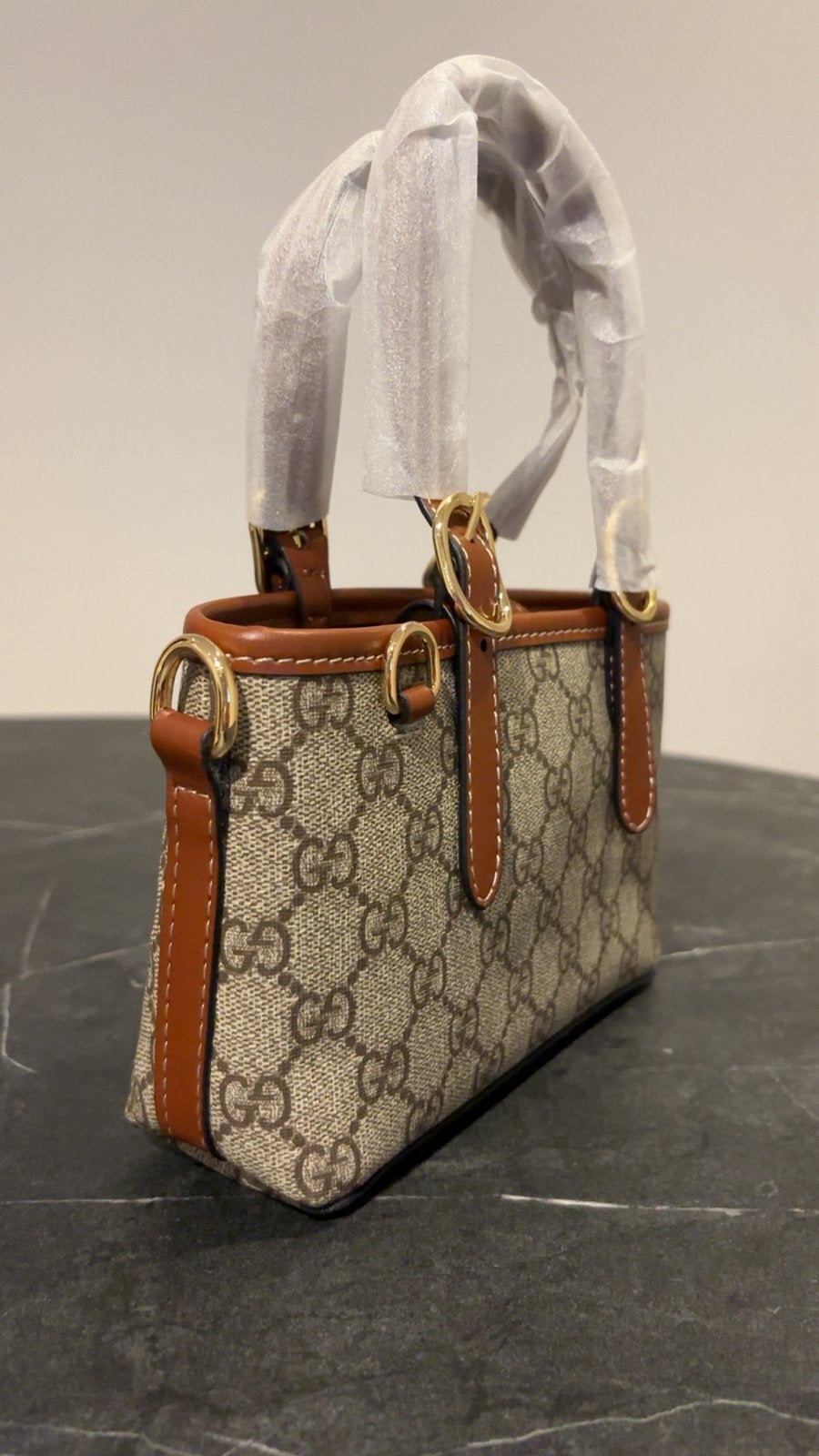 Mini gucci bag, Ophalen of Verzenden, Zo goed als nieuw, Zwart, Schoudertasje