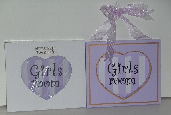 GIRLS ROOM LILA WANDDECORATIE Appletree NIEUW, -, Meisje, -, Nieuw
