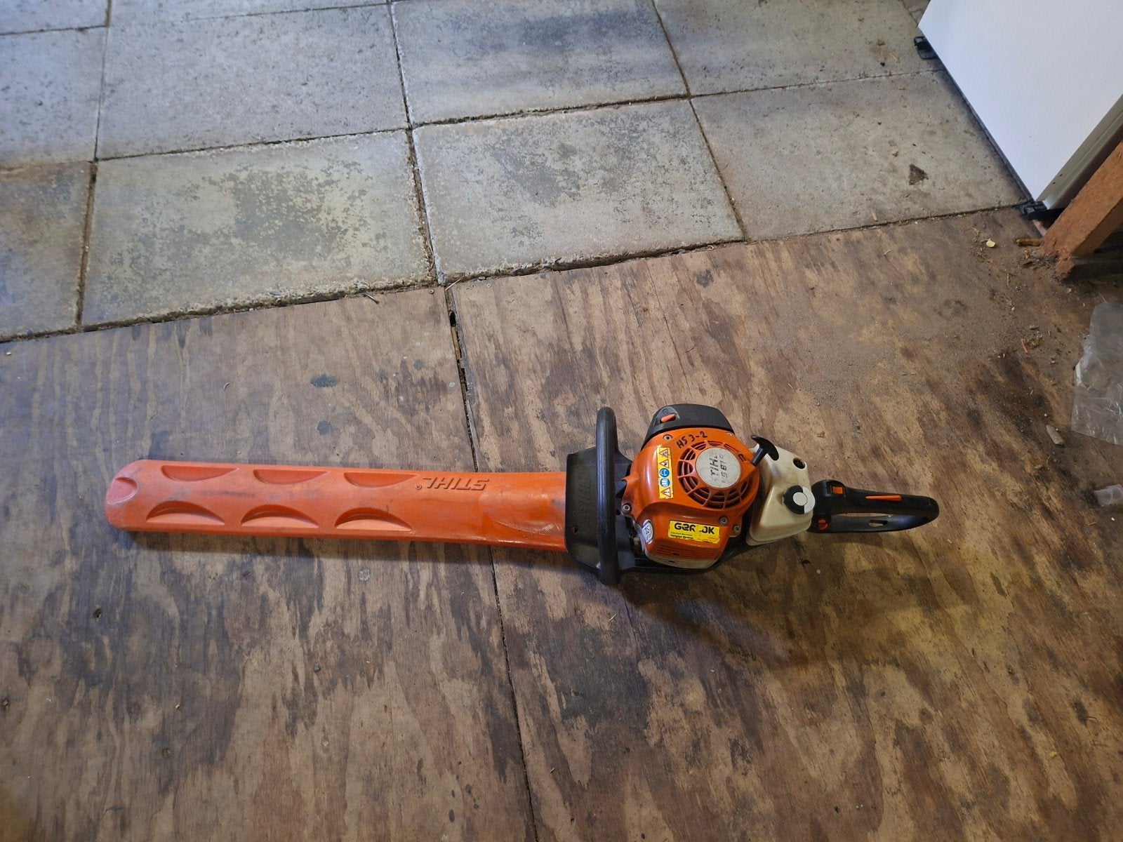 Stihl HS 81 r Heggenschaar - Benzine, Tuin en Terras, Heggenscharen, Ophalen, Gebruikt, Benzine, Stihl
