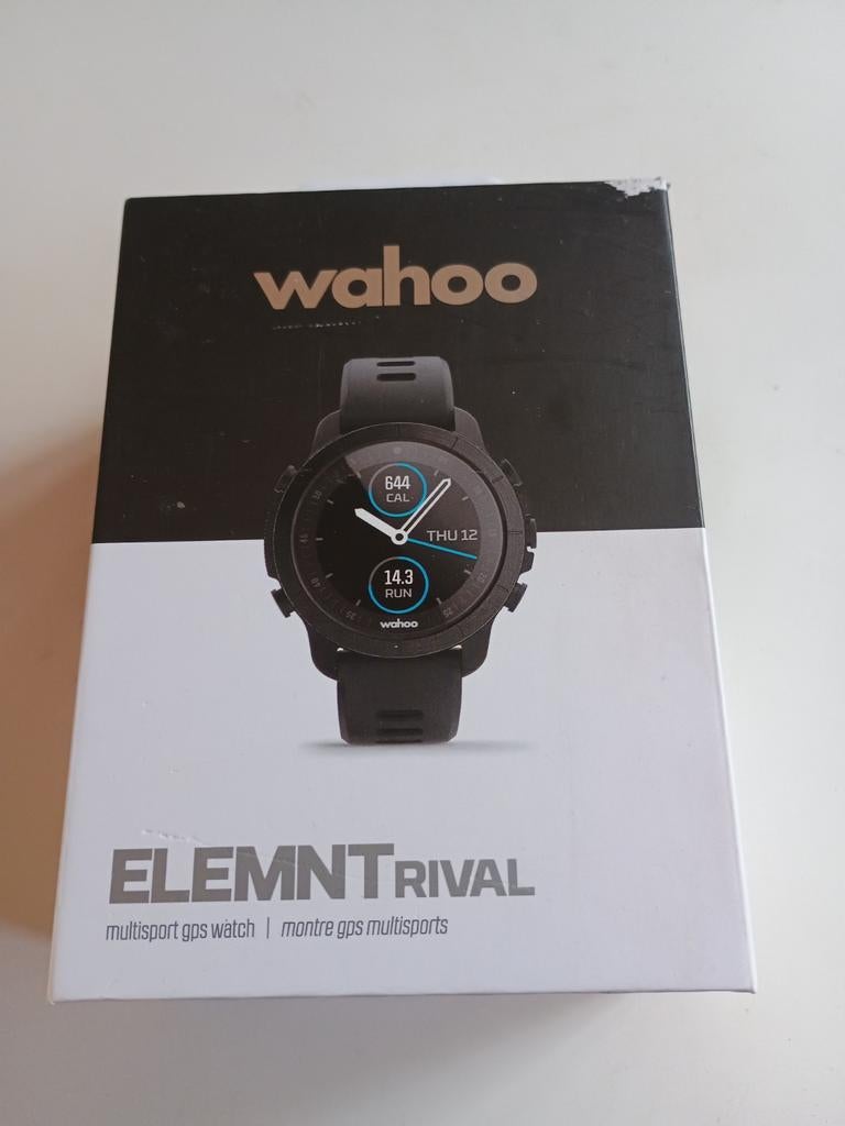 Wahoo ELEMNT RIVAL multisport GPS horloge, Wahoo, Zwart, Ophalen of Verzenden, Zo goed als nieuw