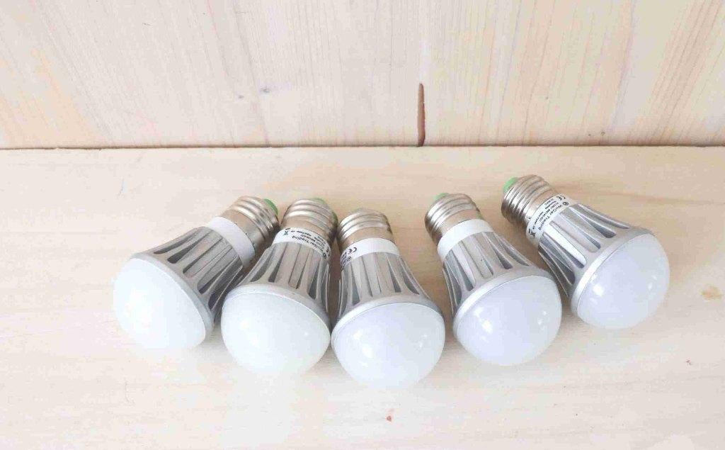5x LED lamp E27 4W (40W) warm wit – weinig gebruikt, Led-lamp, Minder dan 30 watt, Nieuw, E27 (groot)