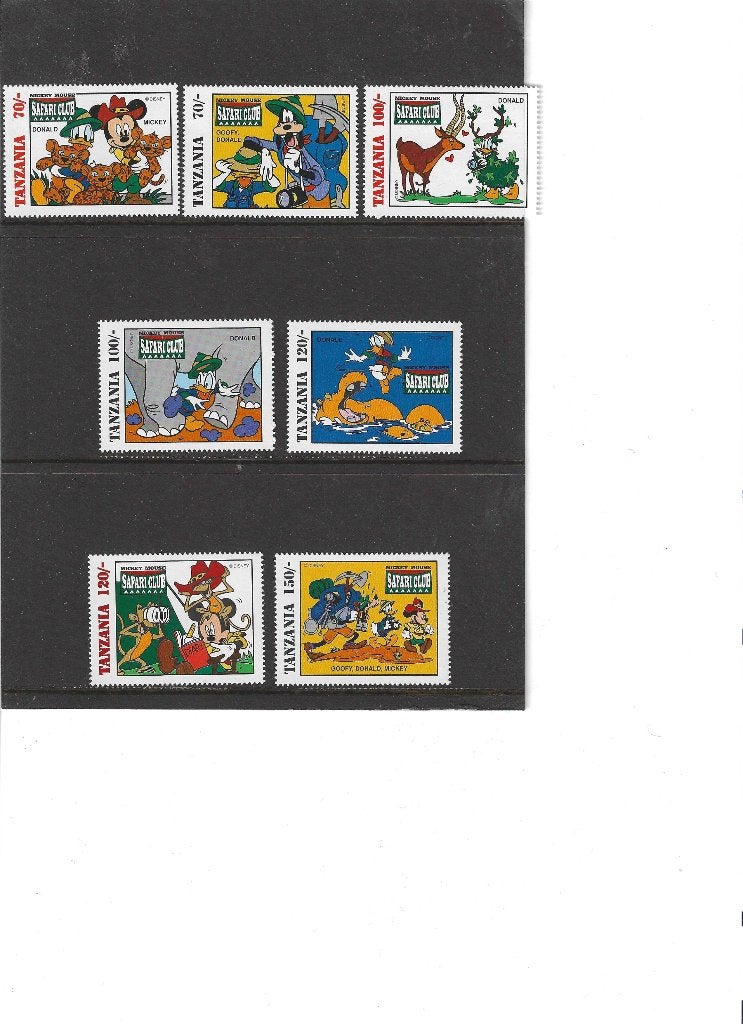 Mi 1908-1914 Disney. Tanzania, Postfris, Ophalen of Verzenden, Postfris, Overige thema's