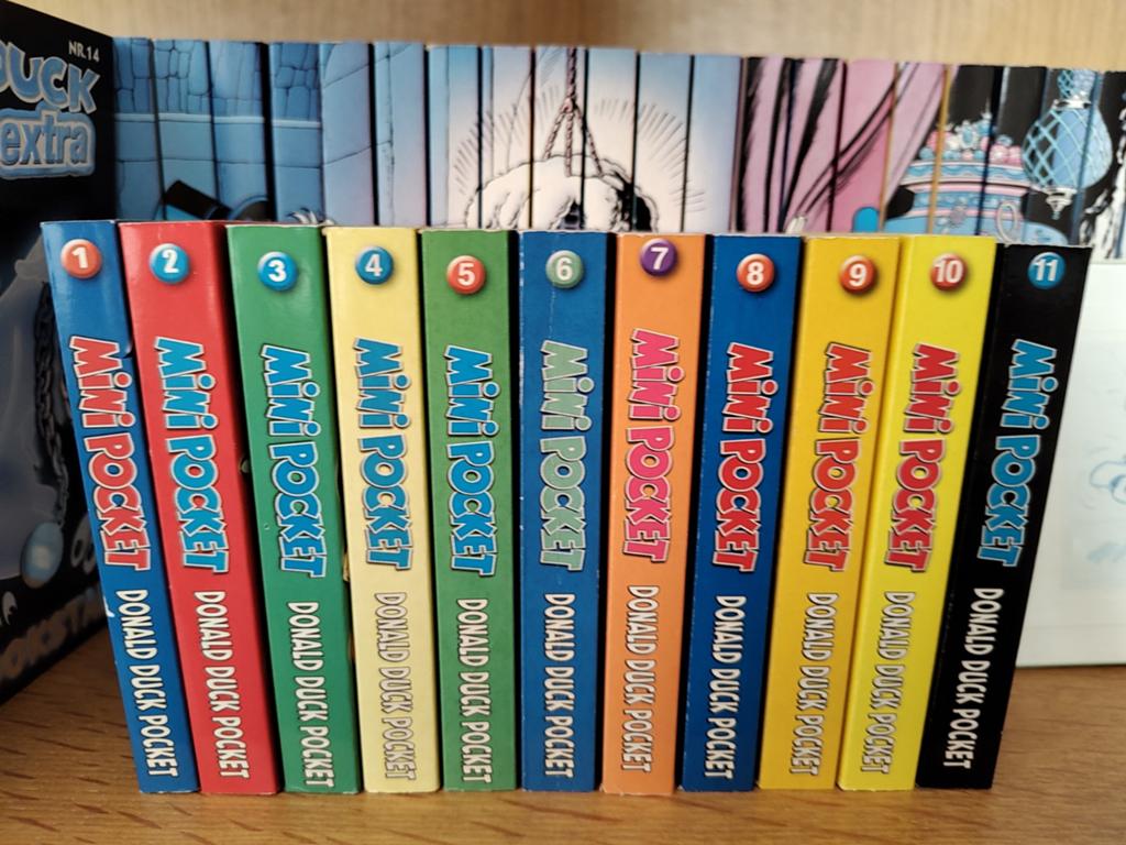 Donald Duck Mini Pocket Reeks (11 delen), Complete serie of reeks, Ophalen of Verzenden, Gelezen