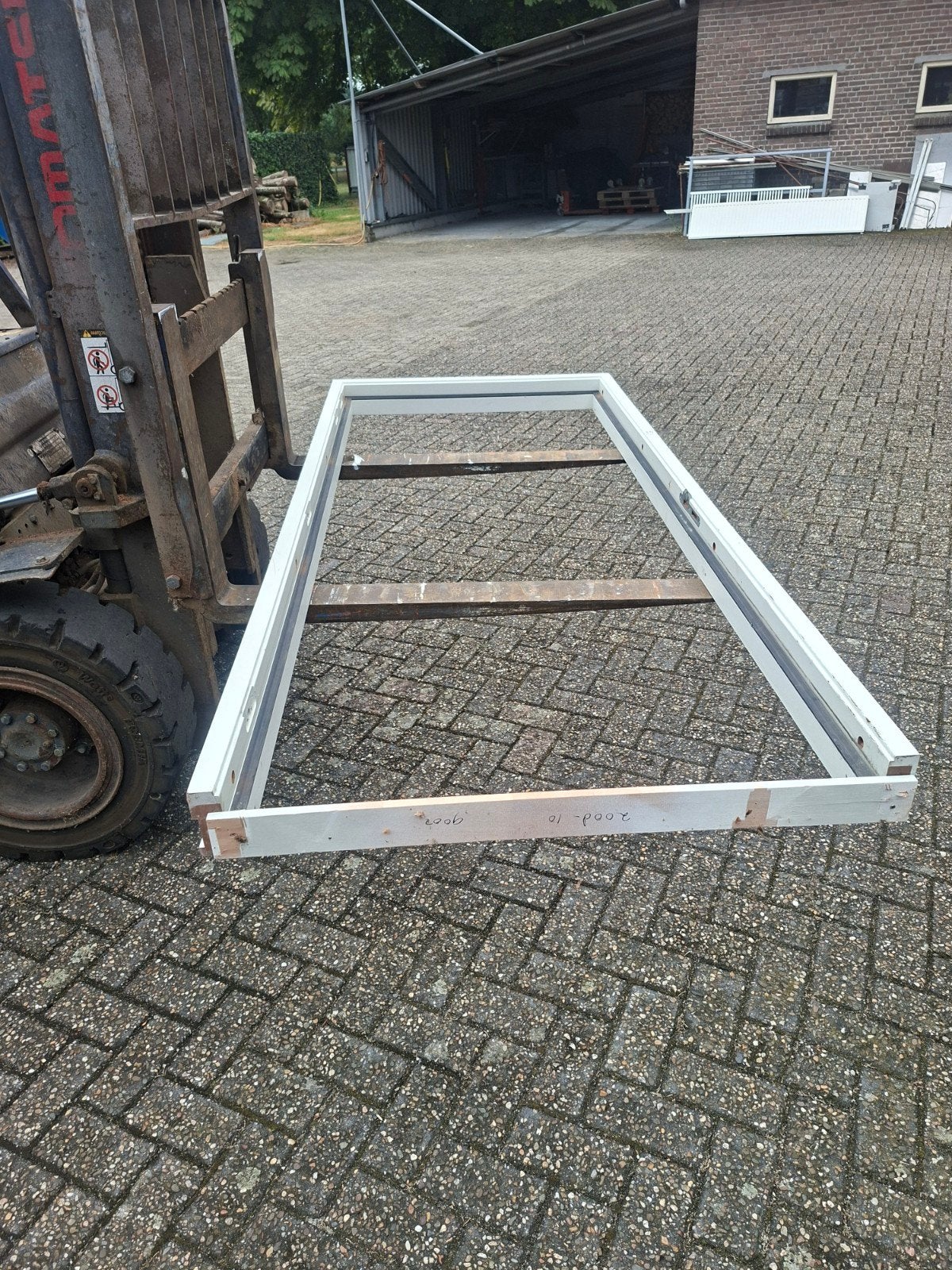 Wit kozijn zonder deur hardhout, Ophalen, Gebruikt, 80 tot 120 cm, Overige typen