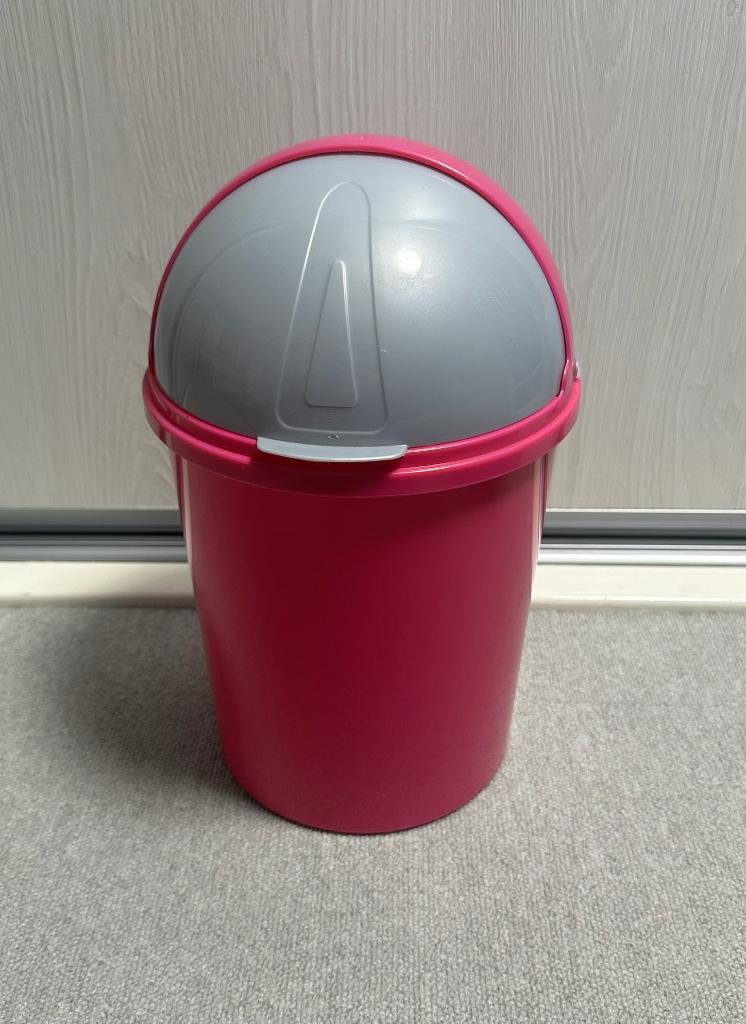 Kleine prullenbak Roze, Kunststof, Ophalen of Verzenden, Zo goed als nieuw, Minder dan 10 liter