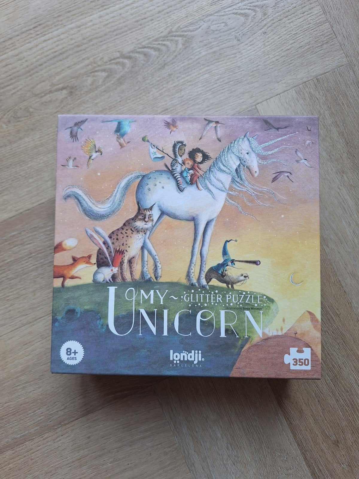 Londji glitter puzzel My Unicorn 350 stukjes, Ophalen, Meer dan 50 stukjes, Zo goed als nieuw, 6 jaar of ouder