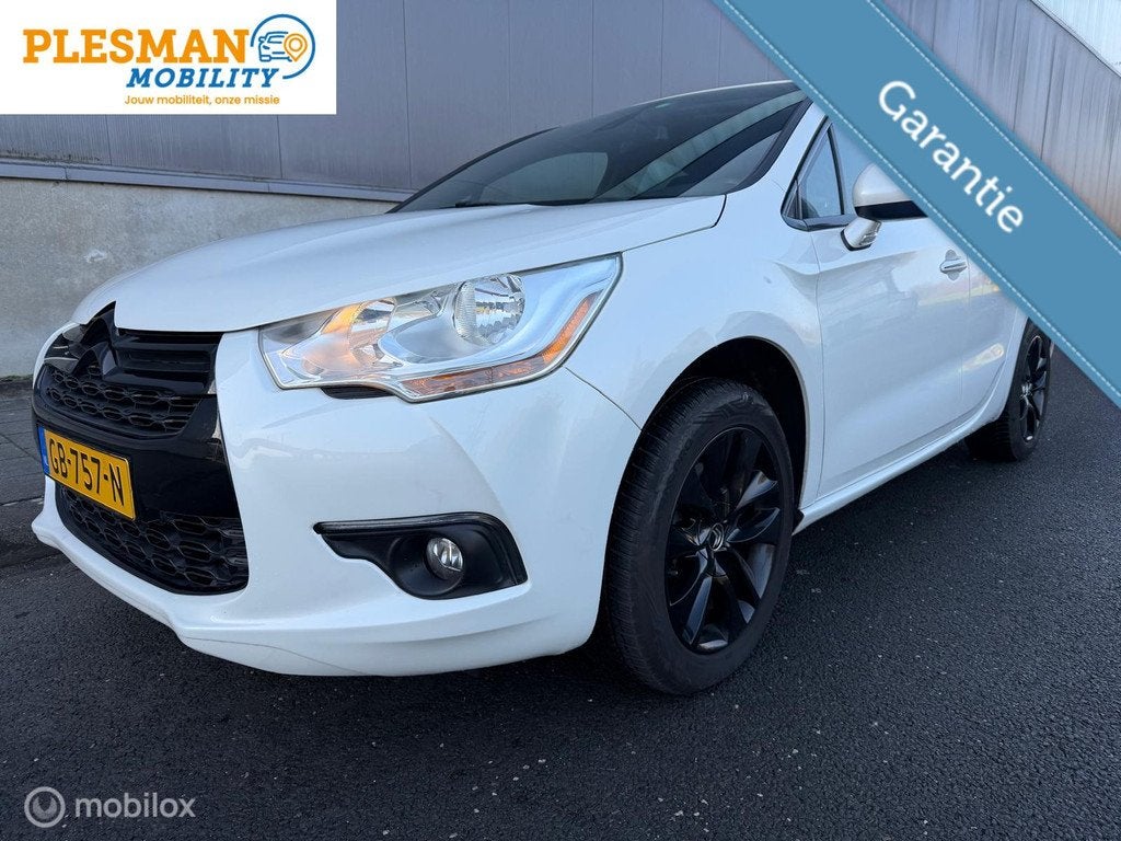 Citroen DS4 1.6 THP 165 PK So Chic Automaat, 3 mnd Garantie!, Gebruikt, 4 cilinders, Wit, Origineel Nederlands