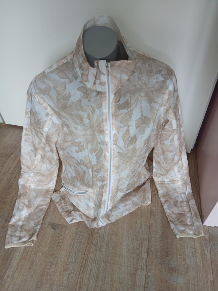 Golf Abacus Windjack met Bladprint - Maat M/L, Maat 38/40 (M), Beige, Nieuw, Ophalen of Verzenden