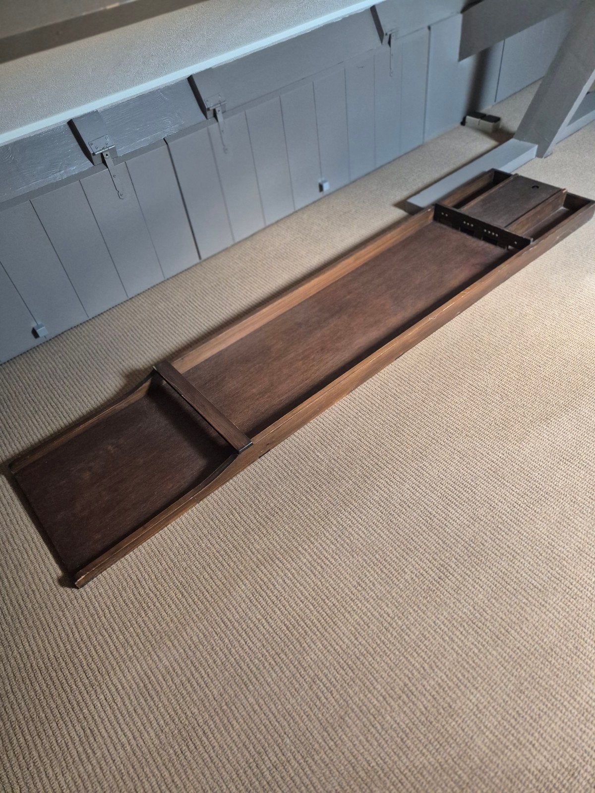 Vintage Houten Sjoelbak, Hobby en Vrije tijd, Gezelschapsspellen | Overige, Ophalen, Gebruikt, Onbekend