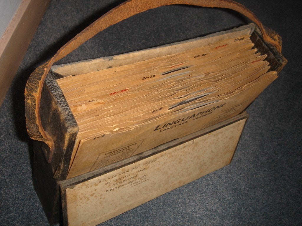 Antieke grammofoonplaatcursus, Ophalen
