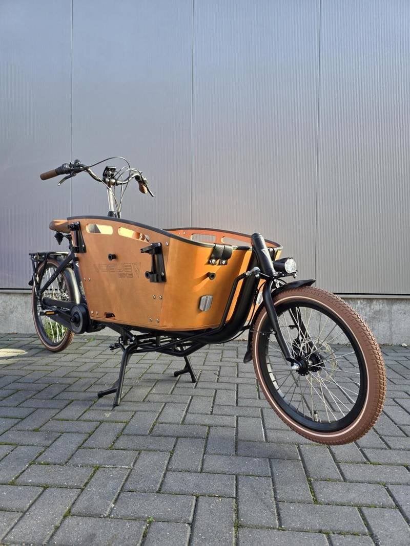 Vogue carry 2 bakfiets middenmotor 4200 km echt netjes, Ophalen, Zo goed als nieuw, 4 kinderen of meer