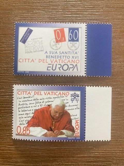 Vatikaan 2008, Mi 1601-1602 Europa Cept, Ophalen of Verzenden, Overige landen, Postfris