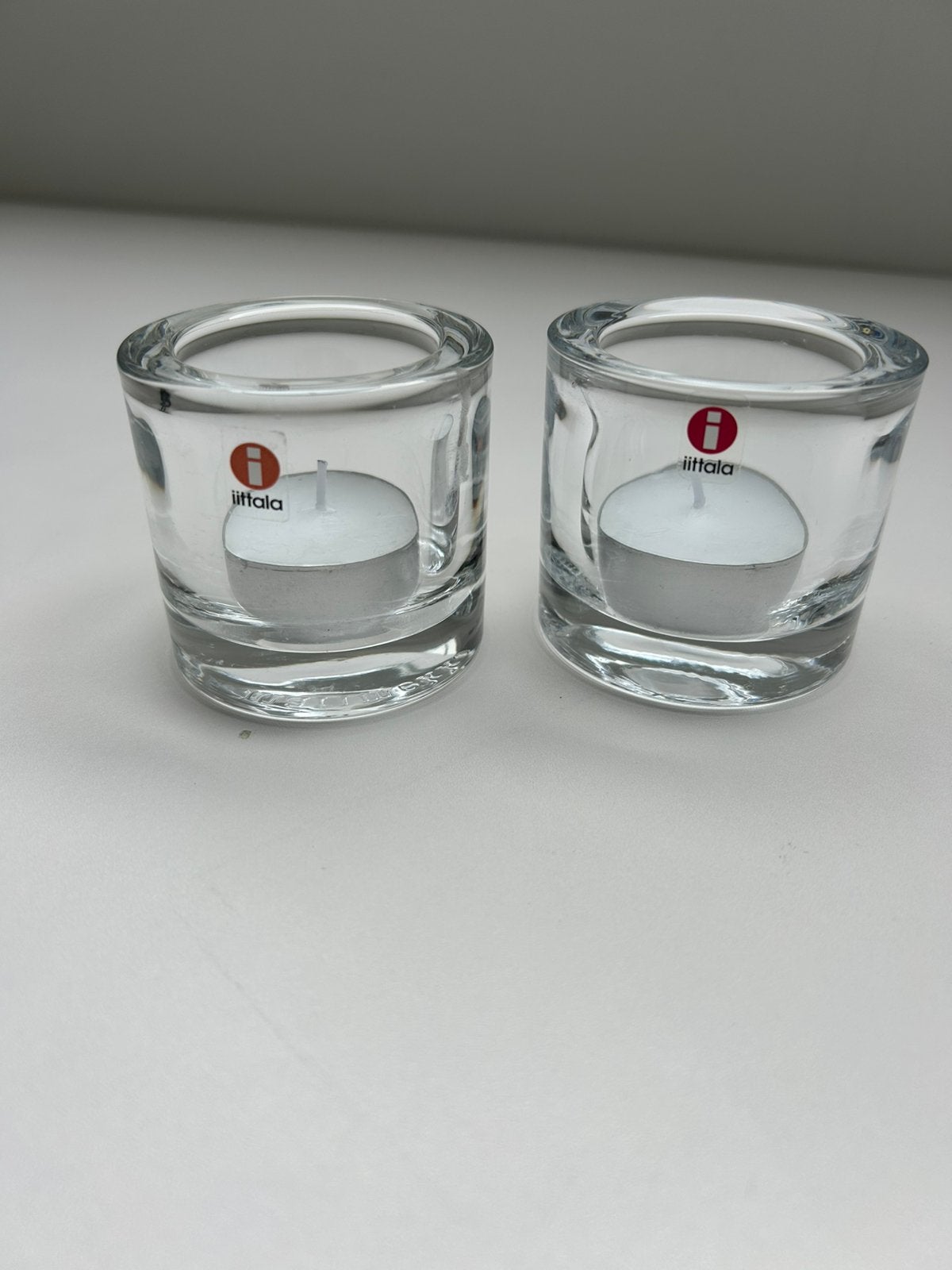2 iittala kivi waxinelichthouders 6 cm, Ophalen of Verzenden, Zo goed als nieuw, Iittala