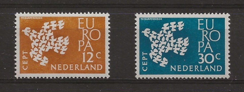 Nederland – Europa / Duiven - 1961 – Postfris, Postzegels en Munten, Verzenden, Na 1940, Postfris