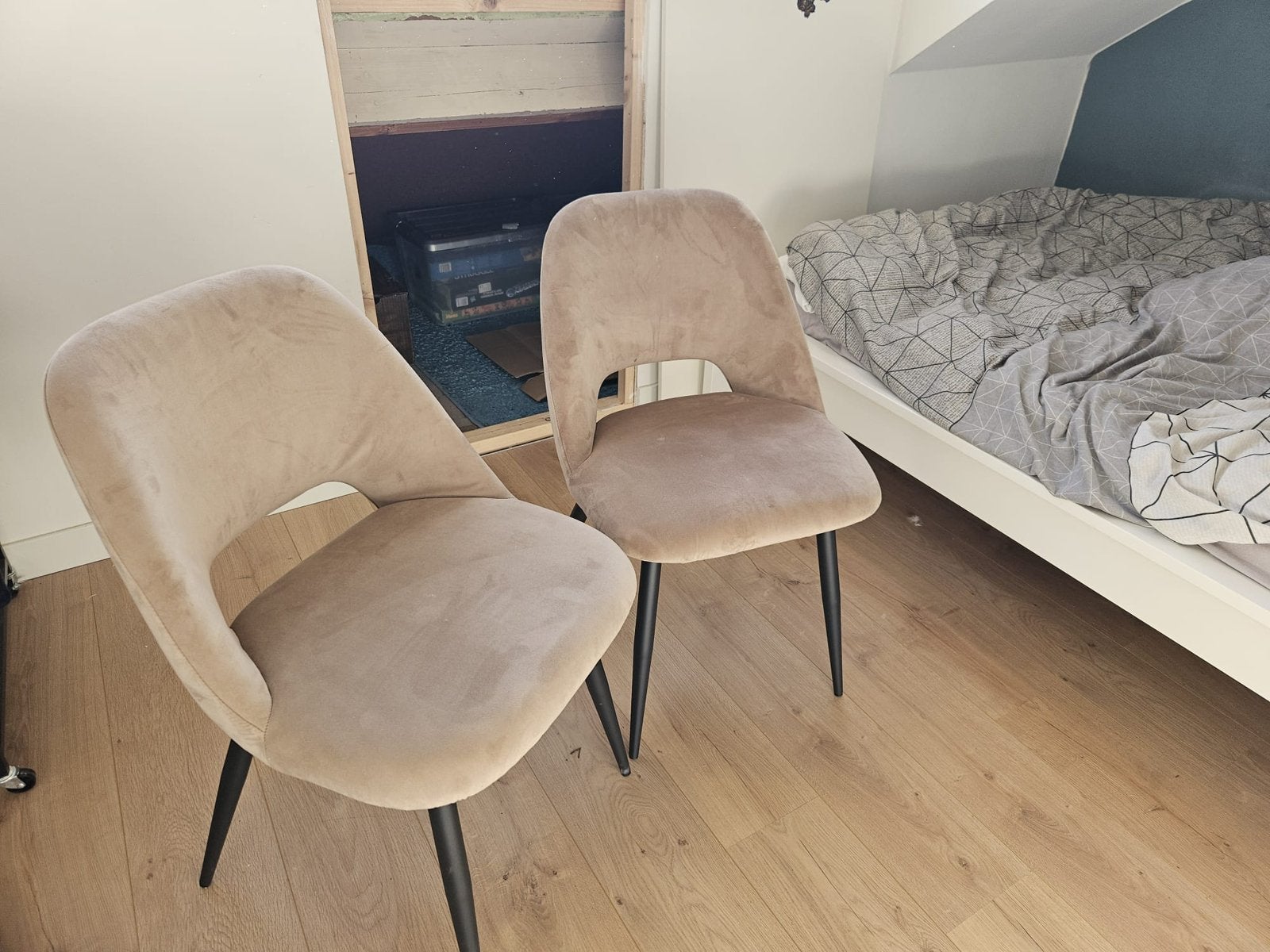 Eetkamer stoelen, Ophalen, Gebruikt, Vier