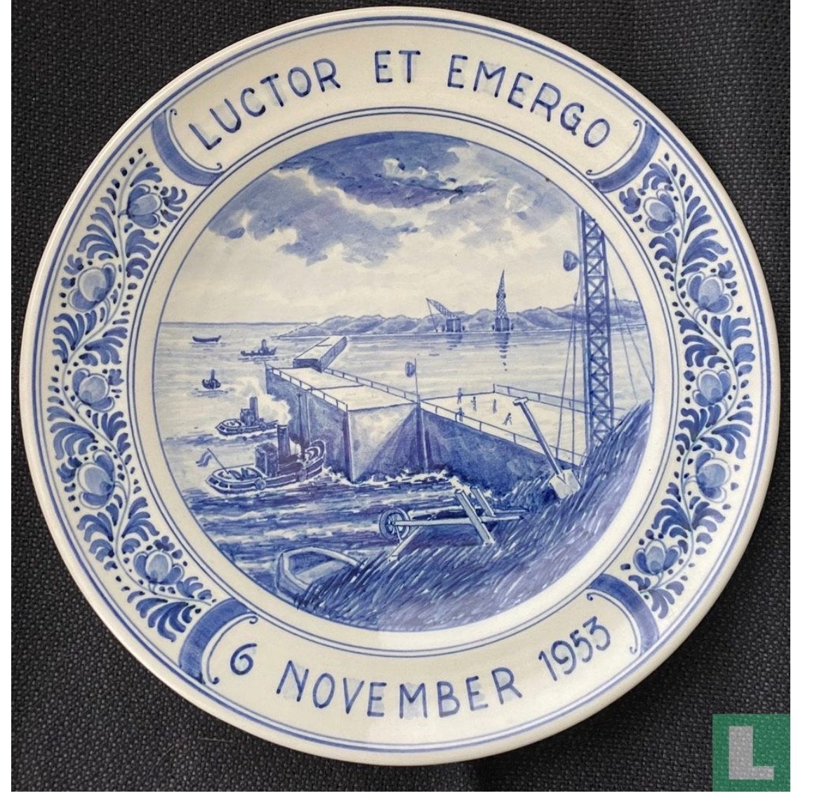 GEZOCHT: Delfts Blauw Herdenkingsbord Watersnoodramp 1953, Ophalen of Verzenden