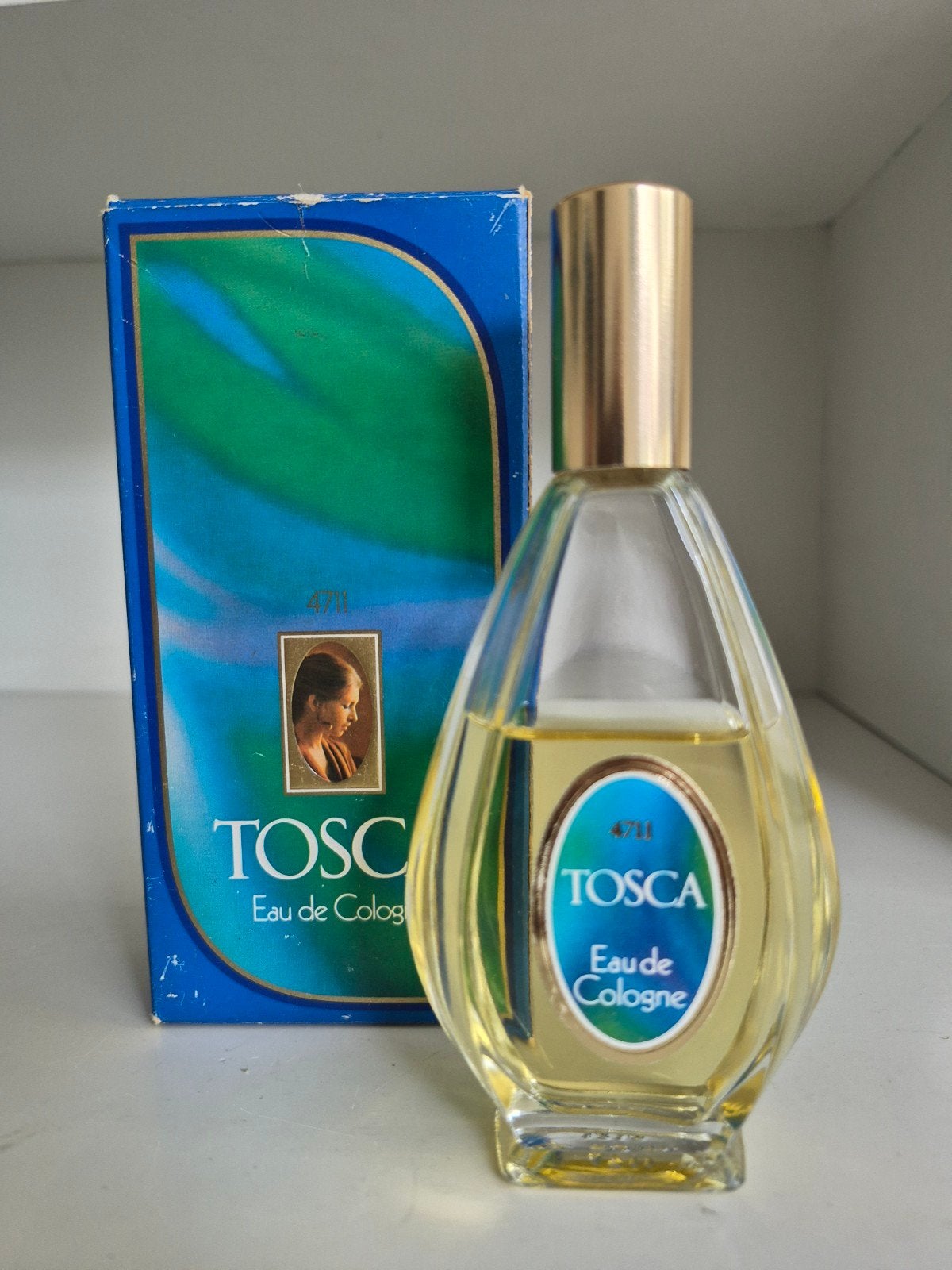 vintage eau de cologne van Tosca, Verzamelen, Ophalen of Verzenden, Zo goed als nieuw, Parfumfles