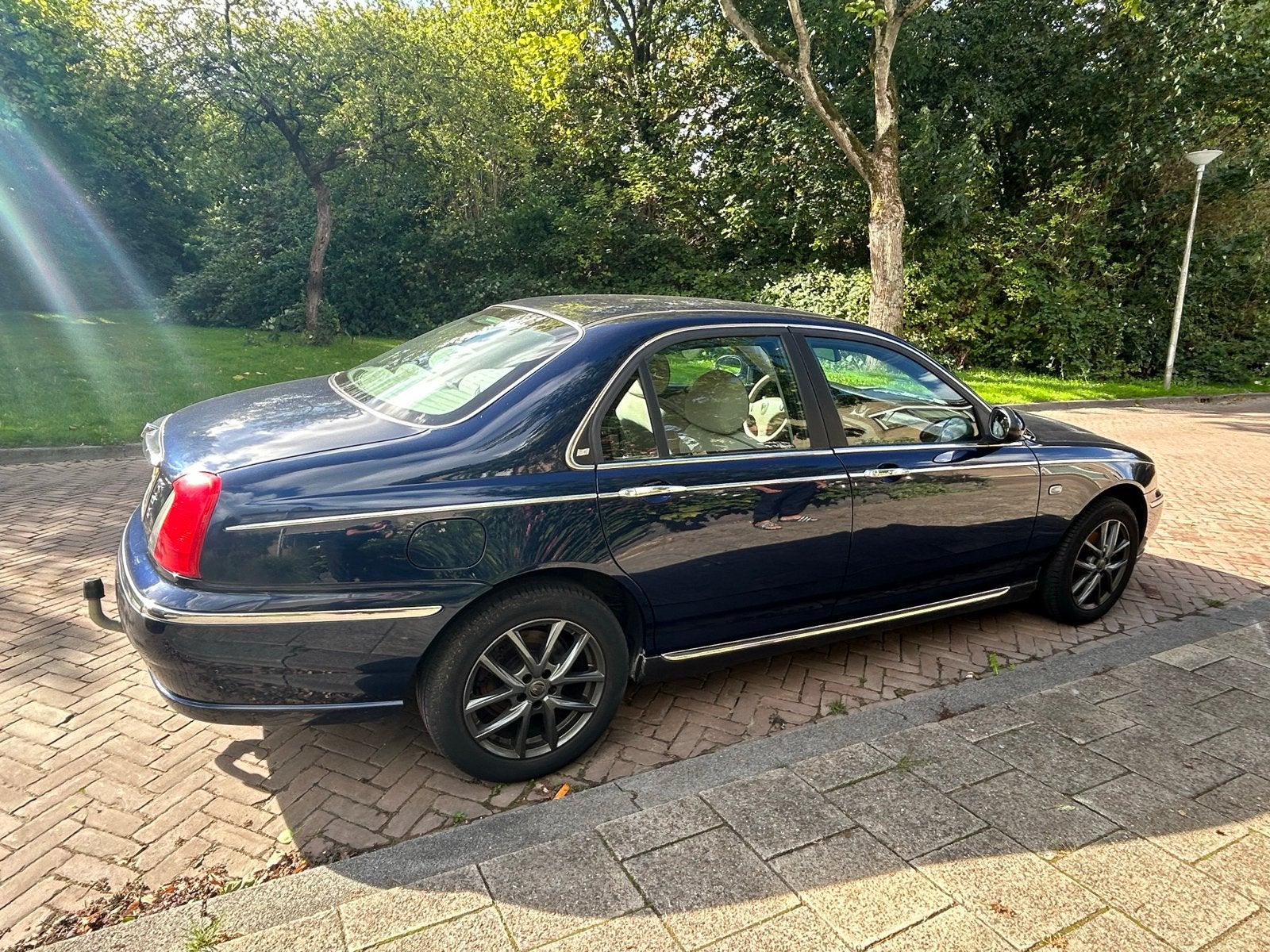 Rover 75 1.8 2005 Blauw, Auto's, Stof, 4 cilinders, Blauw, 1796 cc