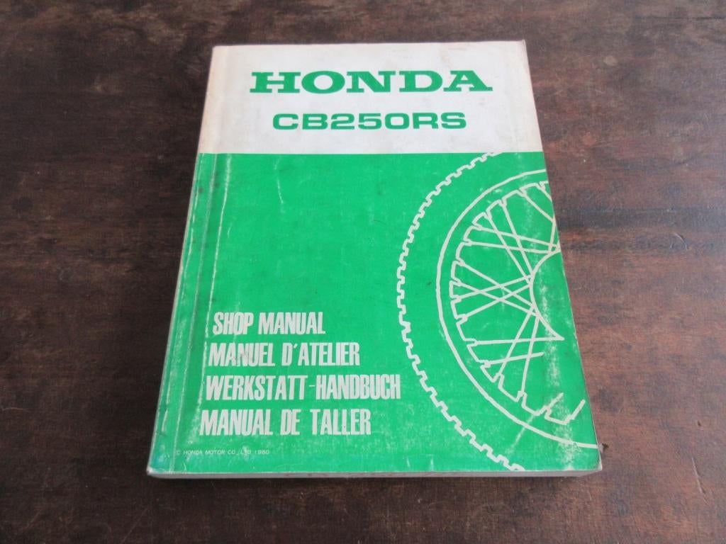 Honda CB250RS werkplaatshandboek manual, Ophalen of Verzenden, Honda