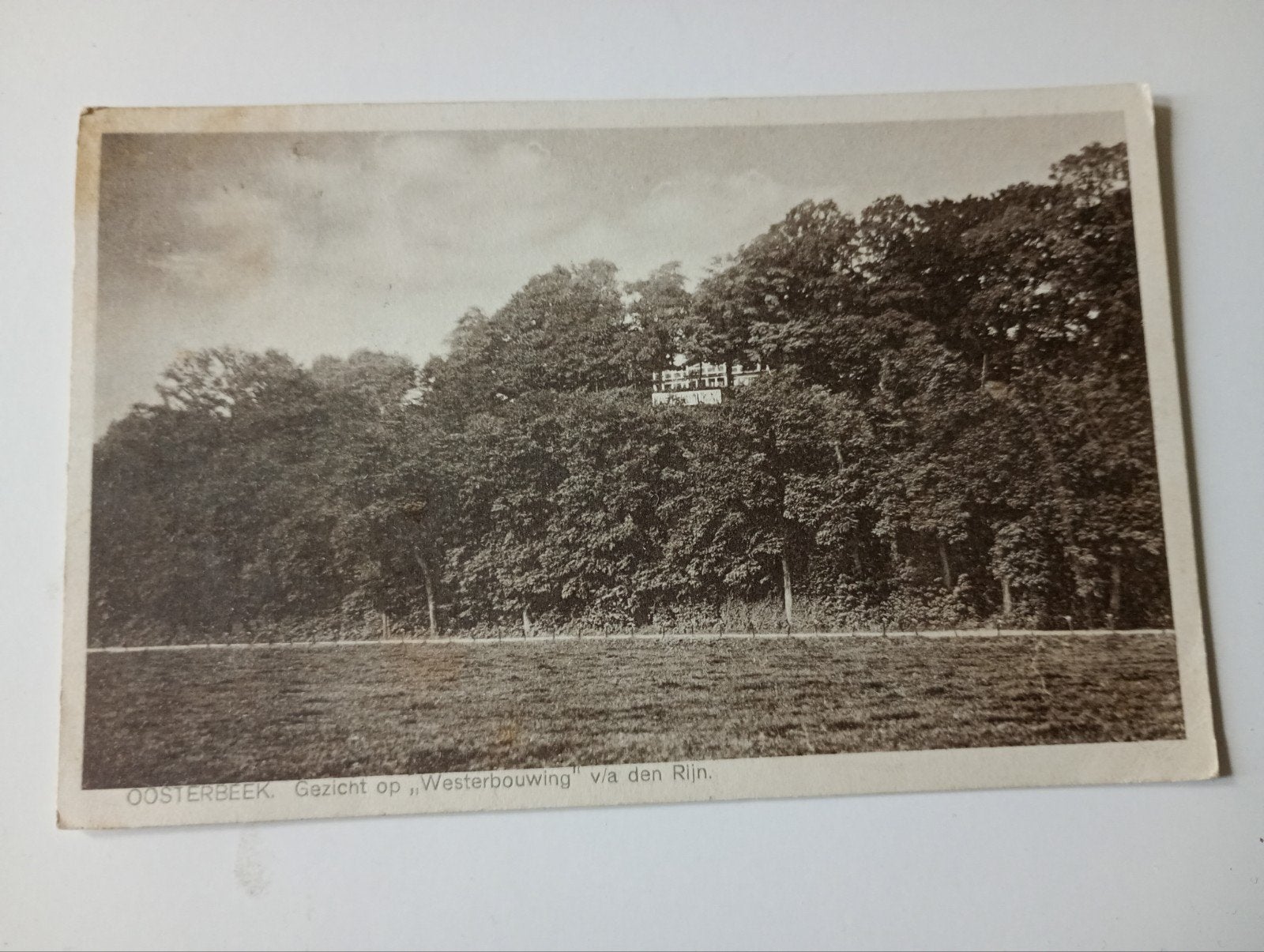 Oosterbeek Gezicht op Westerbouwing 1930, Ophalen of Verzenden, 1920 tot 1940, Gelopen, Gelderland