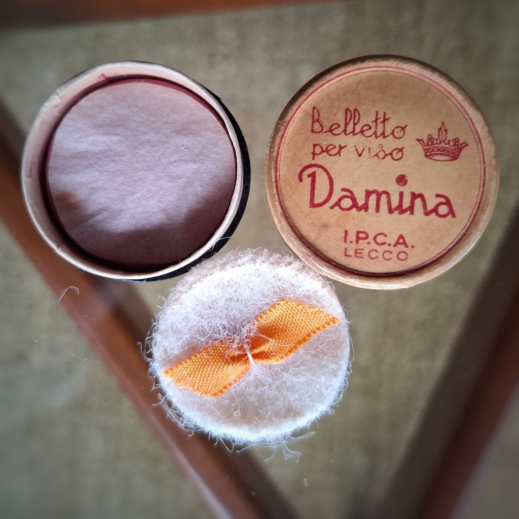 Retro Potje Damina Italiaanse Vintage Cosmetica 1950/'60, Verzamelen, Ophalen of Verzenden, Persoonlijke verzorging