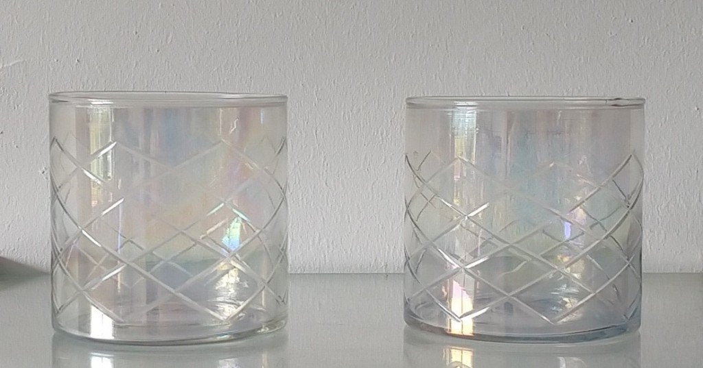 windlicht diamond carving relief glas, volgnr 73, Huis en Inrichting, 9 cm, Windlicht, Nieuw, Ophalen of Verzenden