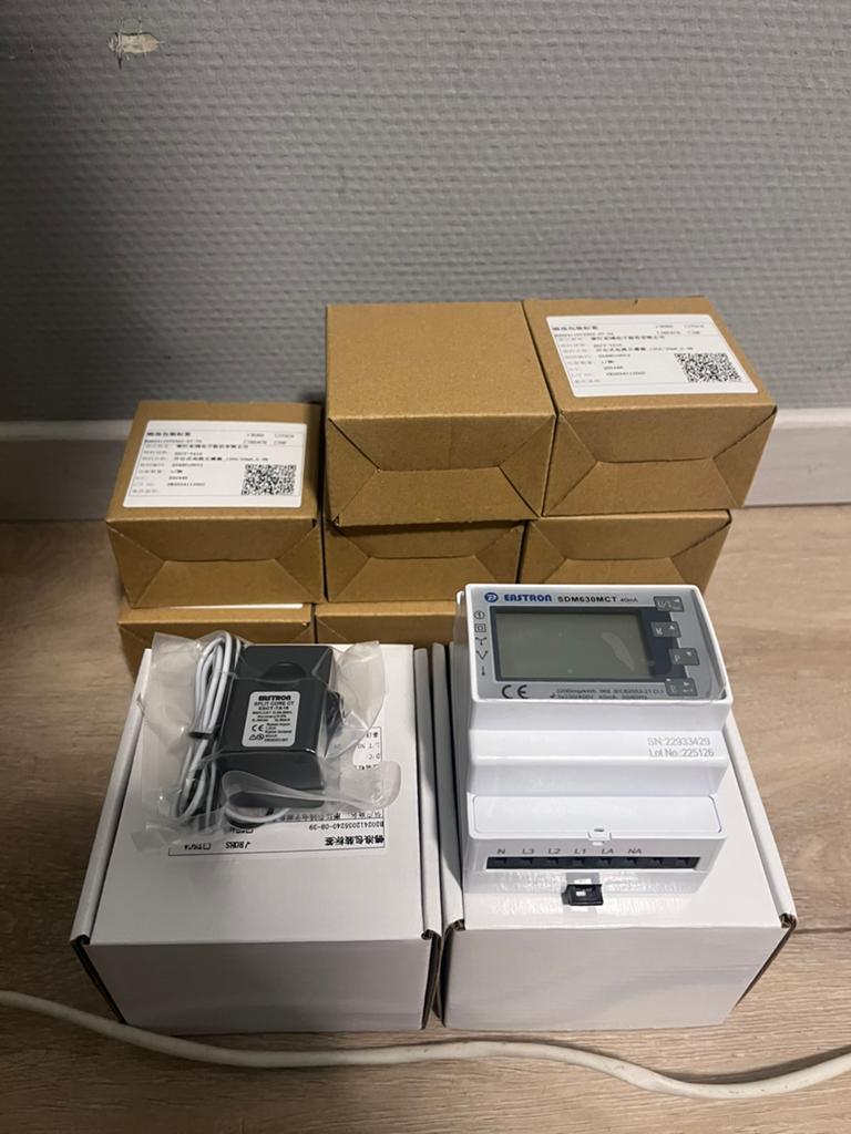 Eastron SDM630MCT 3-fase energiemeter set + 3x CT-klemmen, -, Verzenden, -, Overige typen