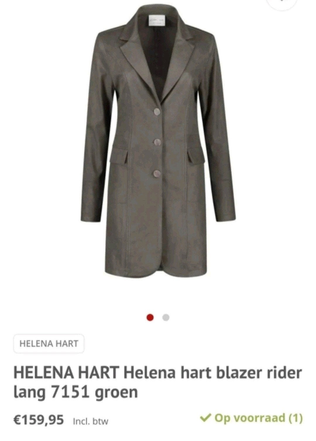 Helena Hart Blazer maat s, Nieuw, Jasje, Maat 36 (S), Groen