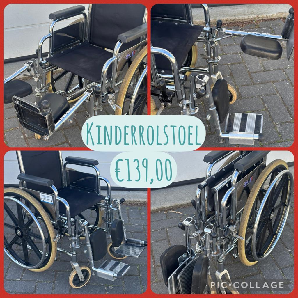Kinderrolstoel met verstelbare beensteunen tot recht vooruit, Gebruikt, Meer info ☎️0️⃣6️⃣➖2️⃣0️⃣9️⃣0️⃣1️⃣0️⃣4️⃣0️⃣, Nederland