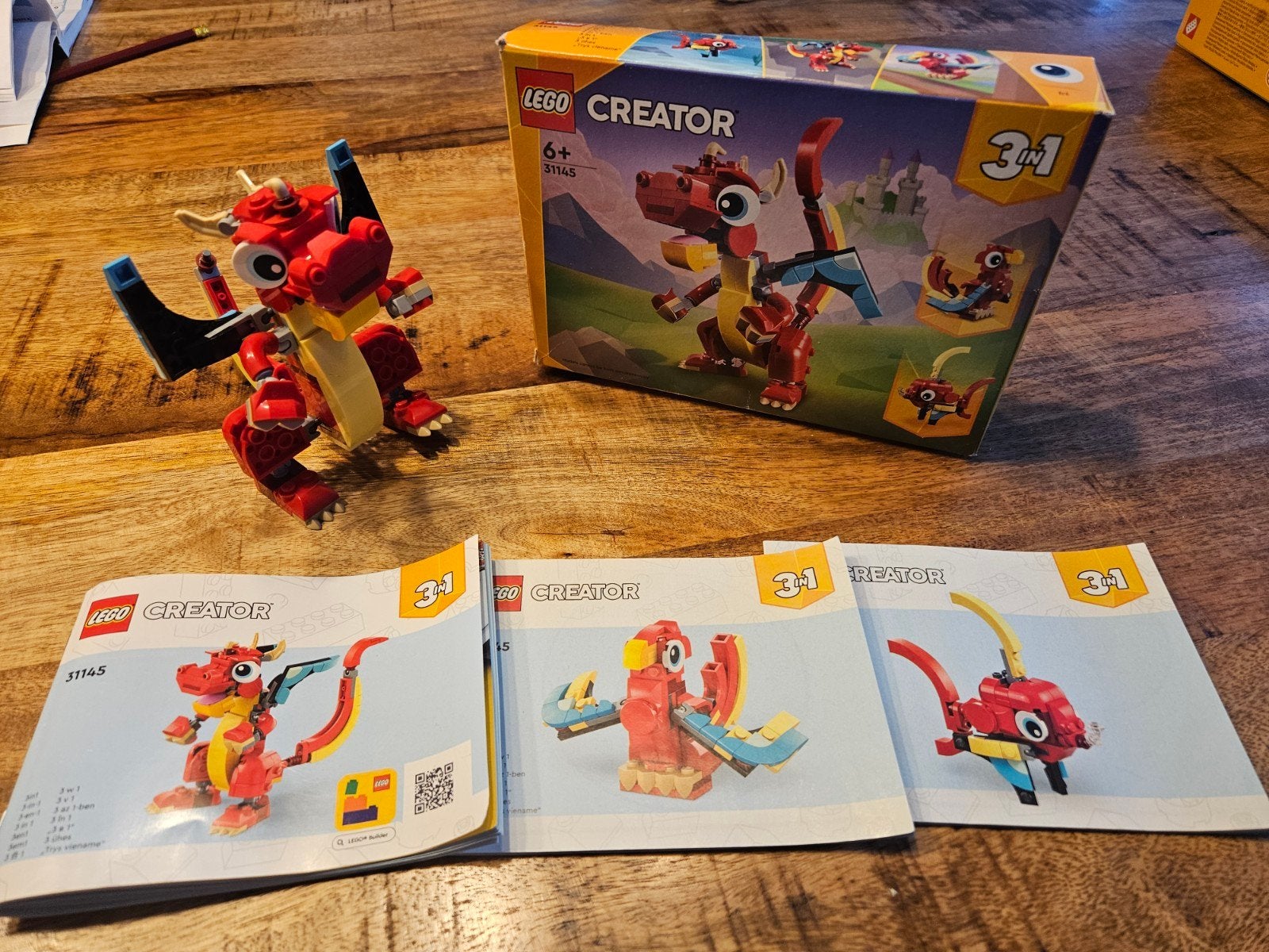 Lego 31145 draak, Ophalen, Lego, Zo goed als nieuw, Creator