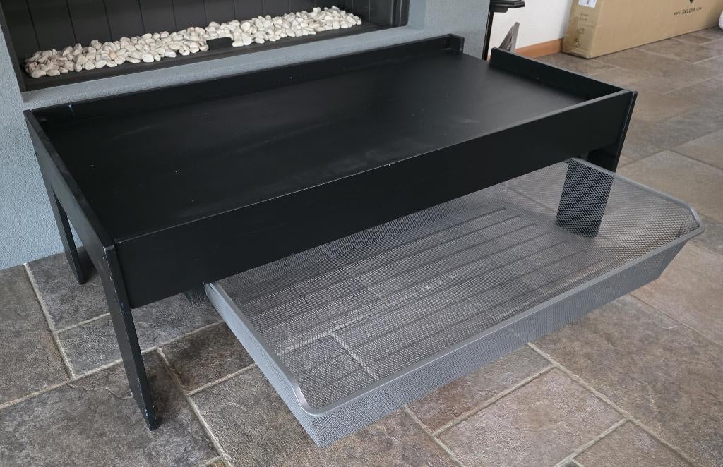 Speeltafel met grote lade Zwart 122 bij 63 bij 40 cm, Ophalen, Gebruikt