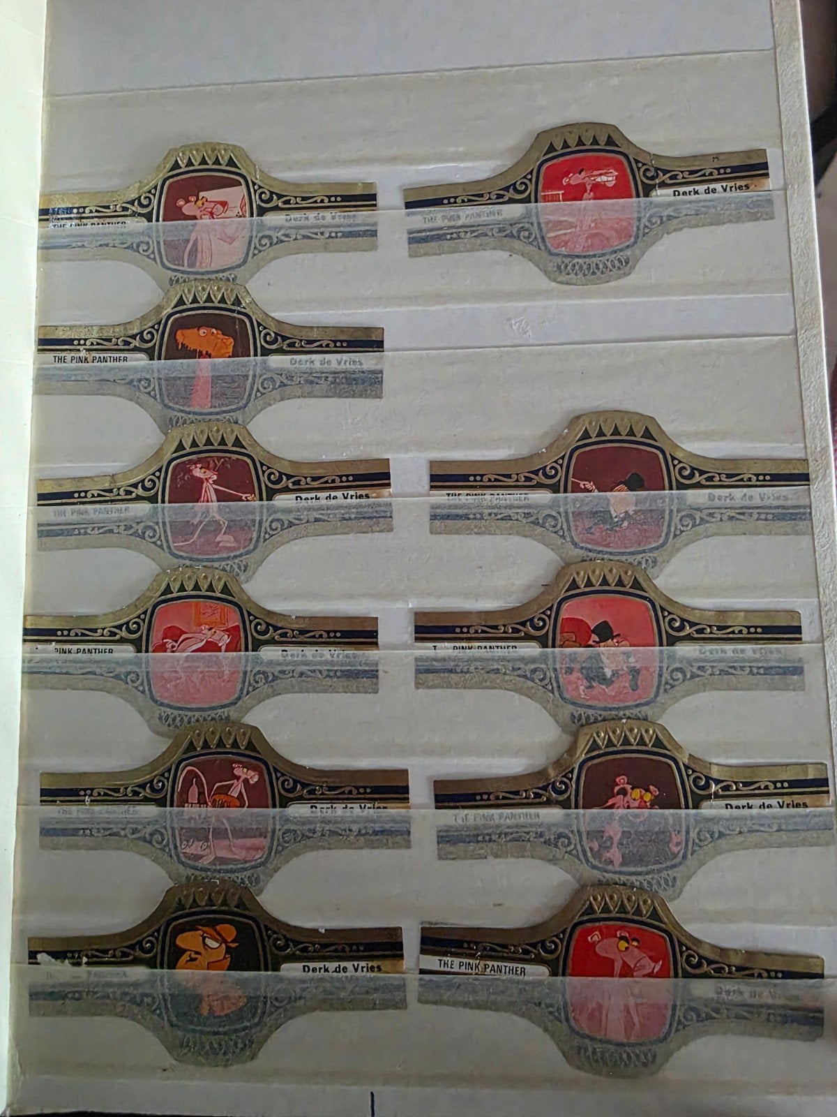 Grote verzameling sigarenbandjes in album, Verzamelen, Ophalen, Gebruikt