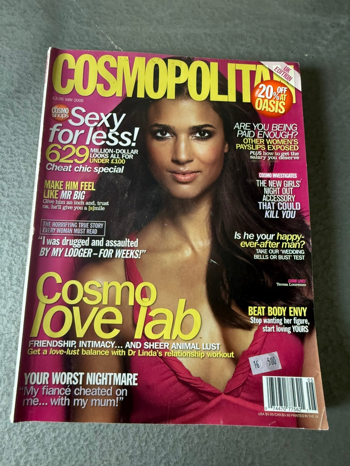 Cosmopolitan UK mei 2006 - Teresa Lourenço, Ophalen of Verzenden, Gelezen, Glossy