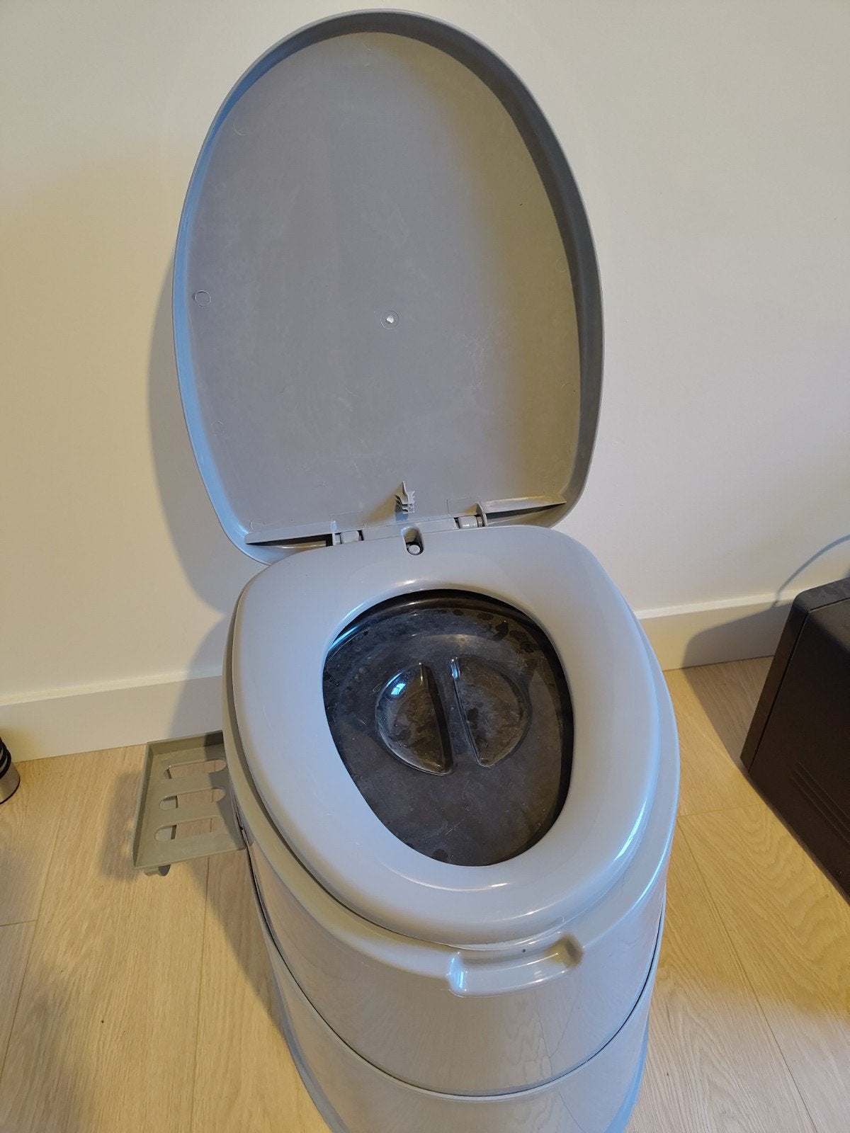 Bo-Camp Draagbaar Toilet - Extra Hoog Model 45cm, Caravans en Kamperen, Ophalen, Zo goed als nieuw